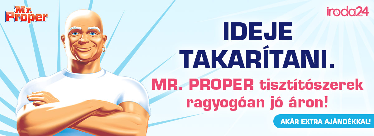 Akció - Ideje takarítani. MR. PROPER tisztítószerek ragyogóan jó áron!