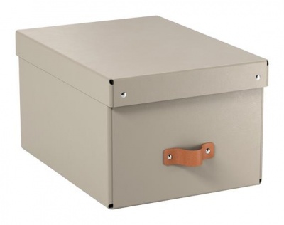 Tárolódoboz, M méret, LEITZ "Puro", homokbézs