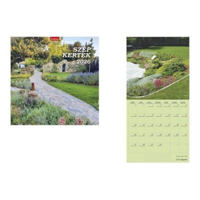 Naptár, fali, TOPTIMER, "Szép kertek"