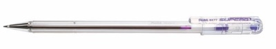 Golyóstoll, 0,35 mm, kupakos, PENTEL "Superb BK77", lila