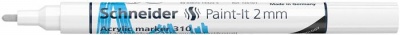 Dekormarker, akril, 2 mm, SCHNEIDER "Paint-It 310", fehér