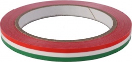 Tasakzáró szalag, 9 mmx66 m, öntapadó, nemzeti