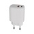 Hálózati töltő, USB-A + USB-C, 12W, AVAX "CH312W Speedy", fehér