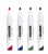 Tábla- és flipchart marker készlet, 3 mm, kúpos, KORES "K-Marker XW1", 4 különböző szín