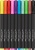 Ecsetirón készlet, FABER-CASTELL "Black Edition" 10 különböző szín