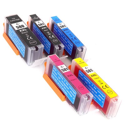 Canon PGI-580XXL + CLI-581XXL (1998C004) festékpatron csomag, utángyártott, BGBk+Bk+C+M+Y