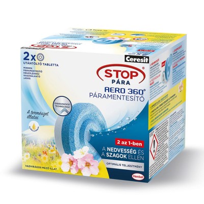 Páramentesítő utántöltő tabletta, HENKEL, "Ceresit Aero", vadvirágos mező