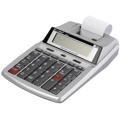 Bluering PC26II szalagos számológép, 12 digites, 2 színű nyomtatás, tartozék adapterrel