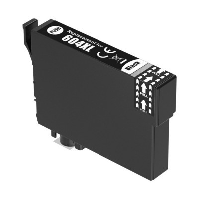 Epson 604XL Bk (C13T10H14010) utángyártott festékpatron, fekete