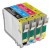 Epson T0715 festékpatron csomag, multipack, utángyártott, Bk+C+M+Y